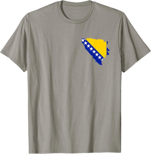 Bosnien Flagge Bosnische Farben Sarajevo Frauen Männer BIH T-Shirt - T-Shirt | Sand