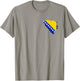 Bosnien Flagge Bosnische Farben Sarajevo Frauen Männer BIH T-Shirt - T-Shirt | Sand