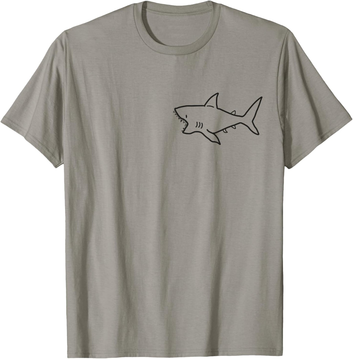 Funny cute Shark Pocket For ocean and sharks lovers T-Shirt - T-Shirt | Sand