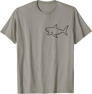 Funny cute Shark Pocket For ocean and sharks lovers T-Shirt - T-Shirt | Sand