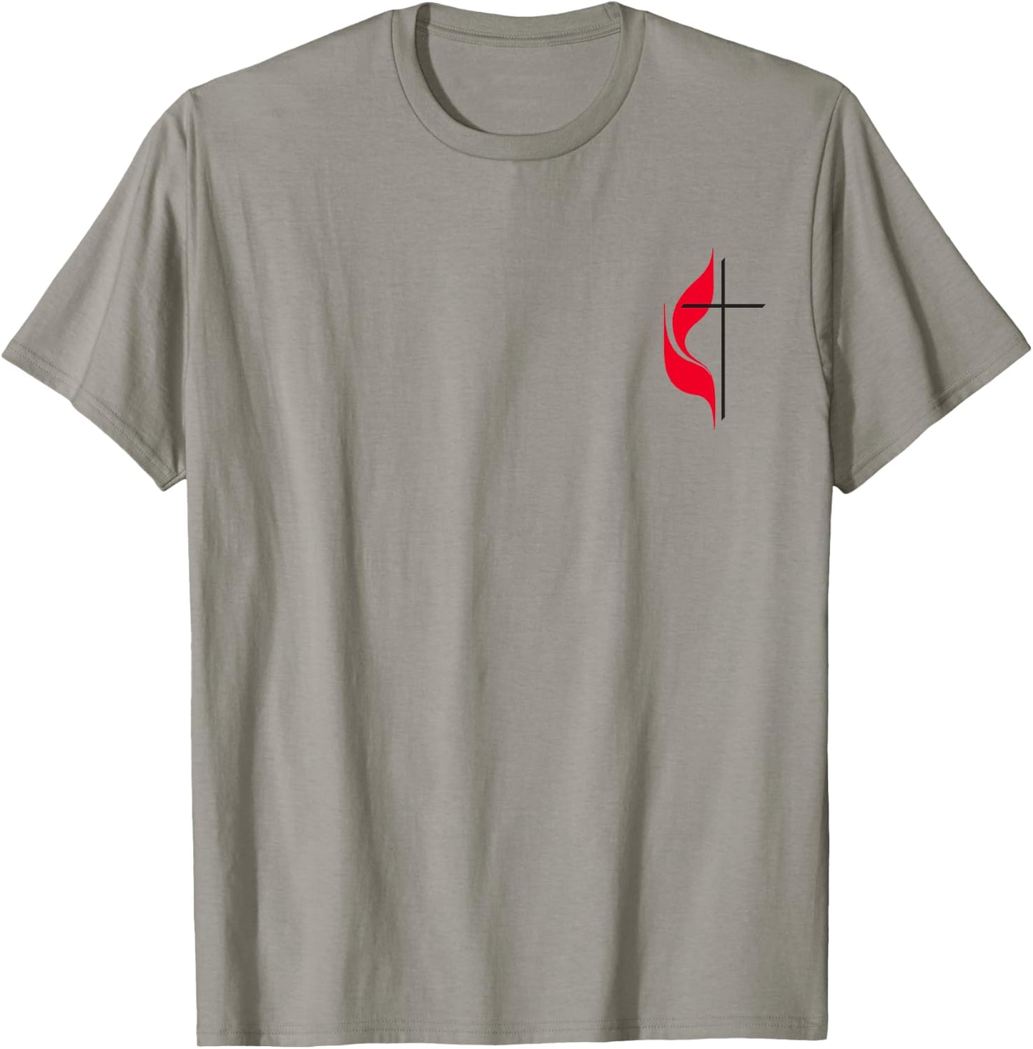 Methodist Cross Flag Christian Methodists Protestant Church T-Shirt - T-Shirt | Sand