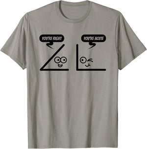 Funny Geometry Shirt For Math Teachers And Lovers - Angles Men Women Kids T-Shirt - T-Shirt | Sand