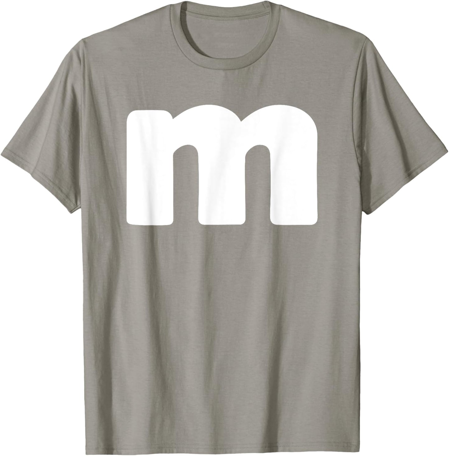 Funny Letter M Groups Halloween Team easy lazy T-Shirt - T-Shirt | Sand