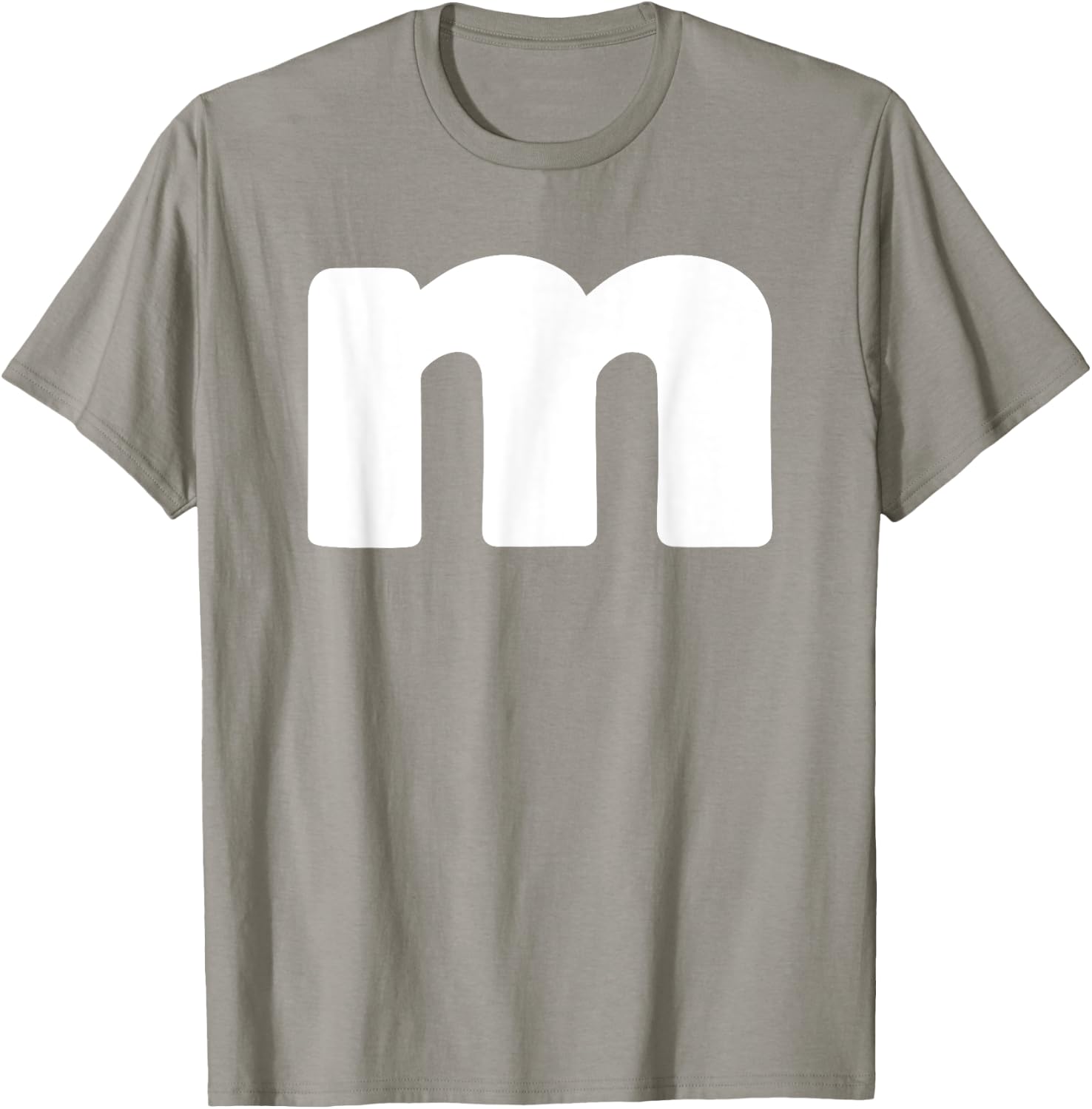 Funny Letter M Groups Halloween Team easy lazy T-Shirt - T-Shirt | Sand