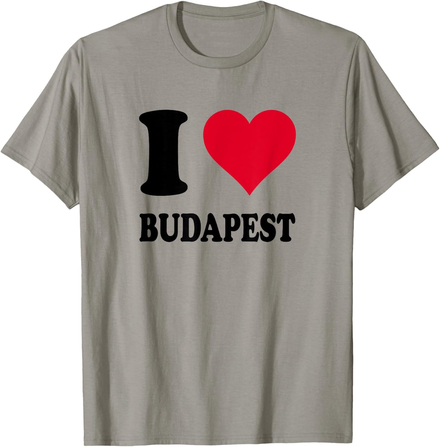 I Love Budapest , white, S T-Shirt - T-Shirt | Sand