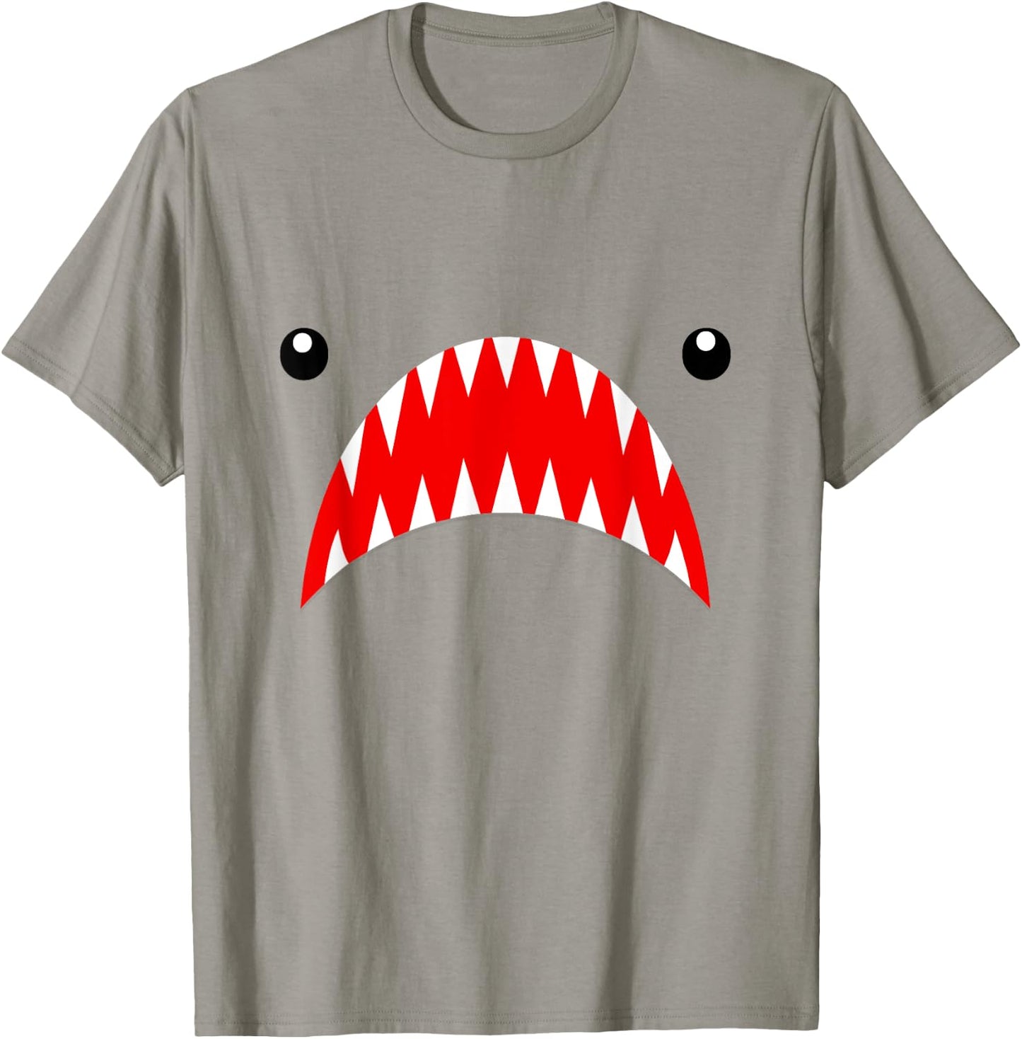 Shark Face Teeth T Shirt for the Week, Men, Women, Kids T-Shirt - T-Shirt | Sand