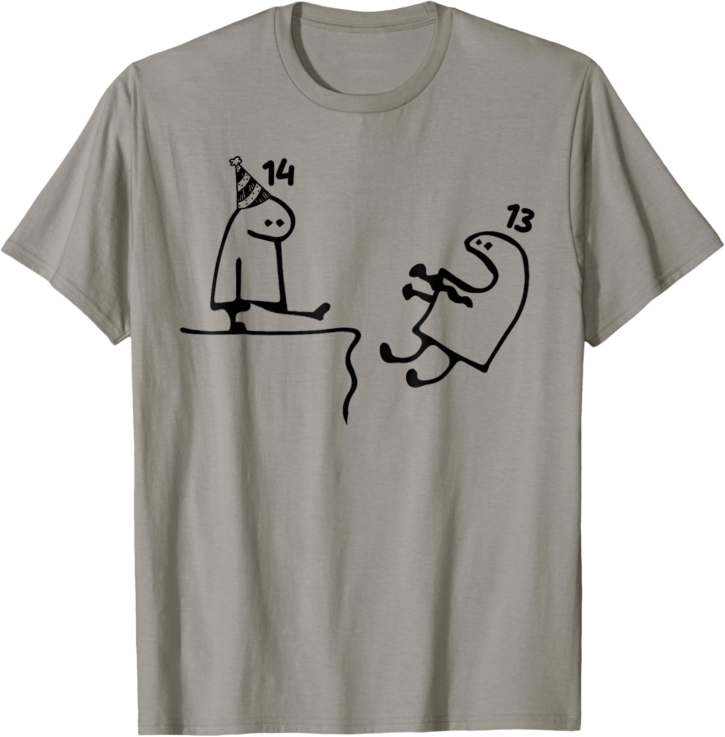 Funny 14th Birthday 14th Birthday Teens T Shirt T-Shirt - T-Shirt | Sand