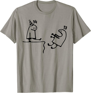 Funny 14th Birthday 14th Birthday Teens T Shirt T-Shirt - T-Shirt | Sand