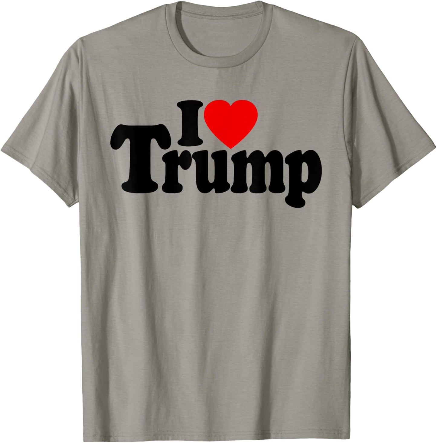 I LOVE HEART DONALD TRUMP DJT , white, S T-Shirt - T-Shirt | Sand