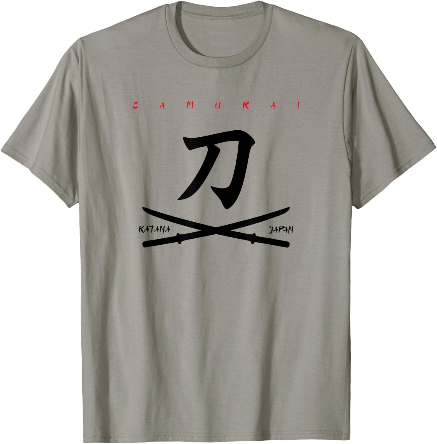 Katana Japanese Warrior Samurai Kanji Bushido Daito Shoto , Black, S T-Shirt - T-Shirt | Sand