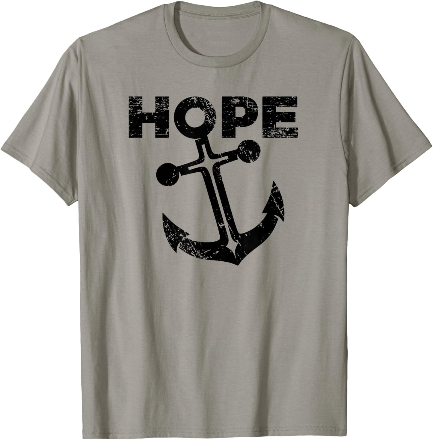Hope Anchor - Christian Cross T Shirt T-Shirt - T-Shirt | Sand