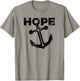 Hope Anchor - Christian Cross T Shirt T-Shirt - T-Shirt | Sand