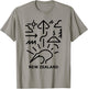 Minimalism New Zealand Kiwi Trendy Modern Maori Designs T-Shirt - T-Shirt | Sand
