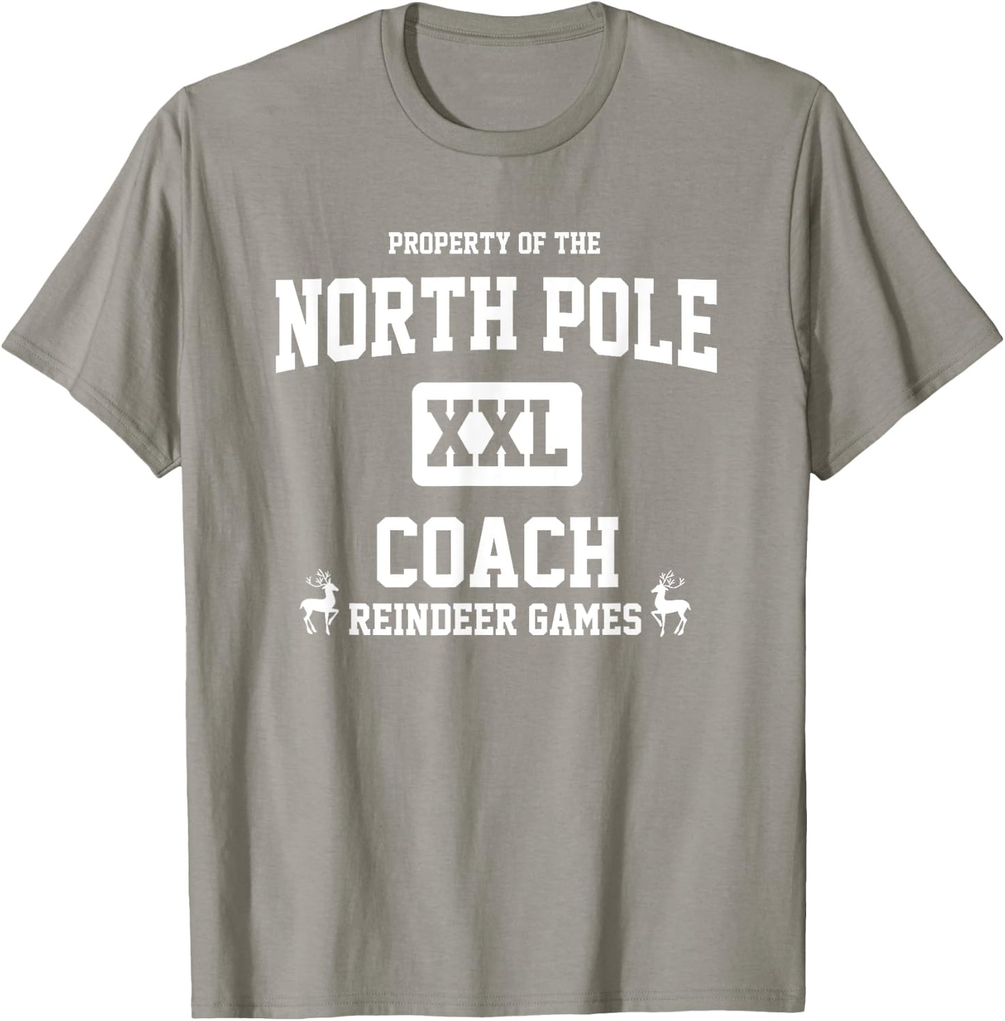 Property of the North Pole coach reindeer games T-Shirt - T-Shirt | Sand