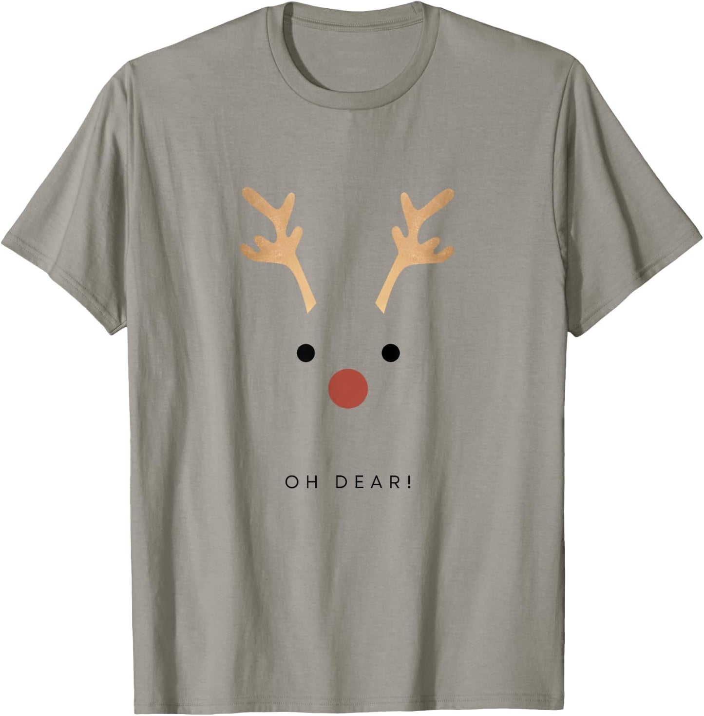 Oh Dear! - Fun Christmas T-Shirt - T-Shirt | Sand