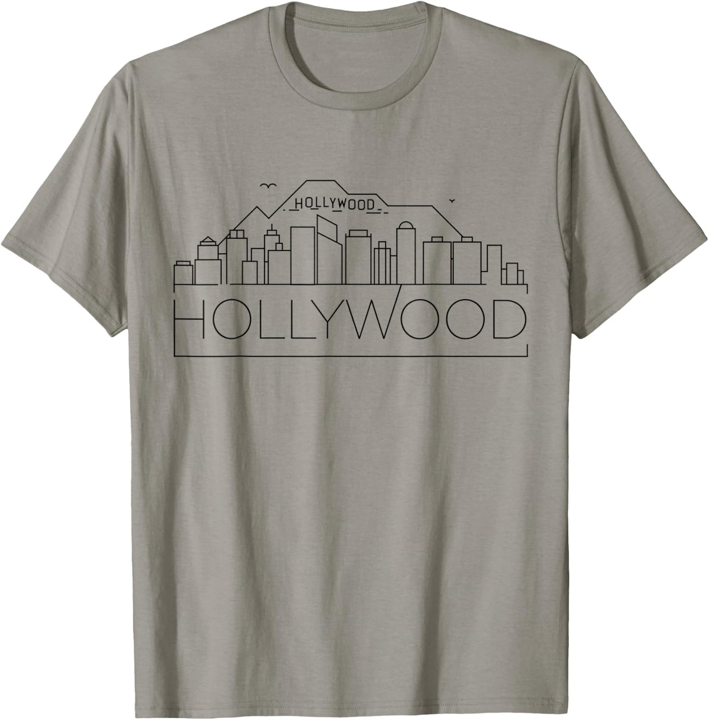 Hollywood Skyline T-Shirt - T-Shirt | Sand