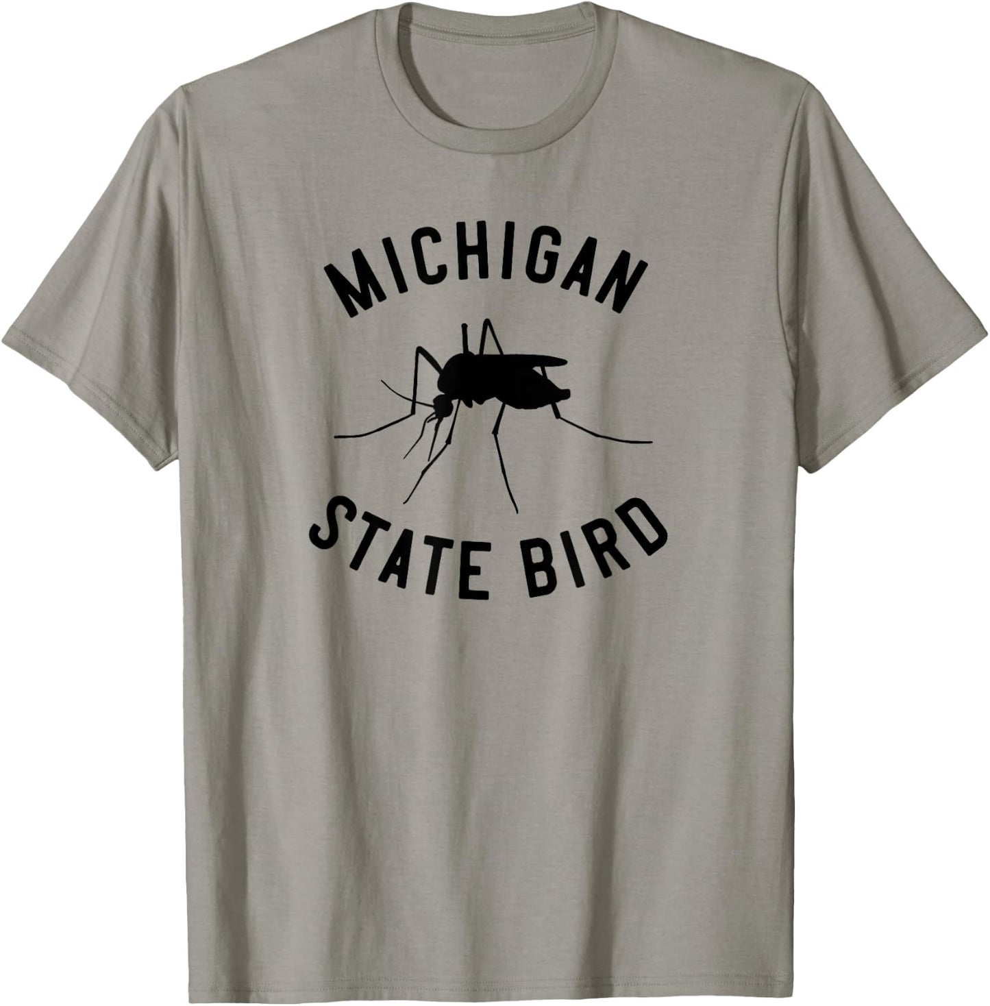 Classic Michigan Mosquito State Bird T-Shirt - T-Shirt | Sand