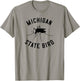 Classic Michigan Mosquito State Bird T-Shirt - T-Shirt | Sand