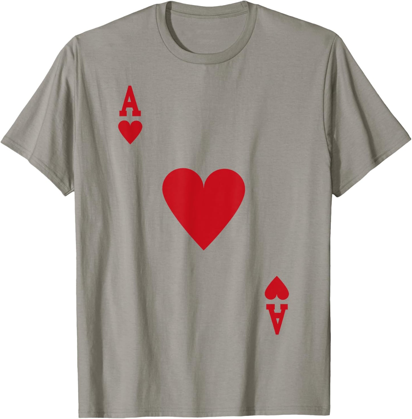 Halloween Ace of Hearts Costume Shirt Men Women T-Shirt - T-Shirt | Sand
