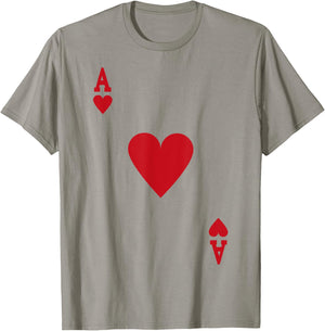 Halloween Ace of Hearts Costume Shirt Men Women T-Shirt - T-Shirt | Sand