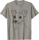 Line Art Dad Mom Dog - Rat Terrier T-Shirt - T-Shirt | Sand