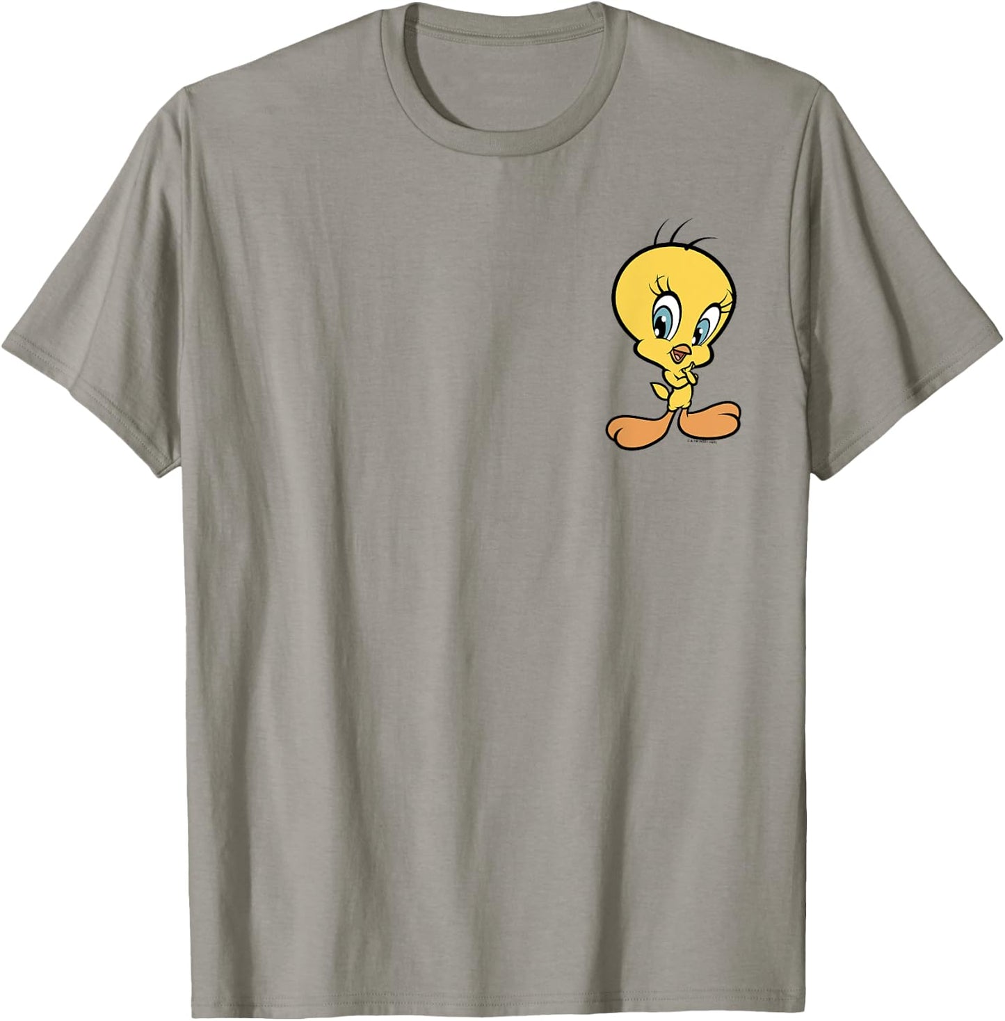 Looney Tunes Tweety Bird Simple Standing Pocket T-Shirt - T-Shirt | Sand