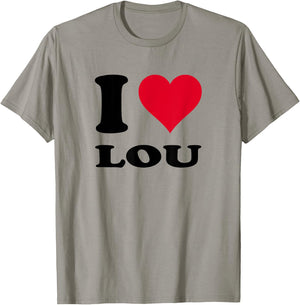 I Love Lou , white, S T-Shirt - T-Shirt | Sand
