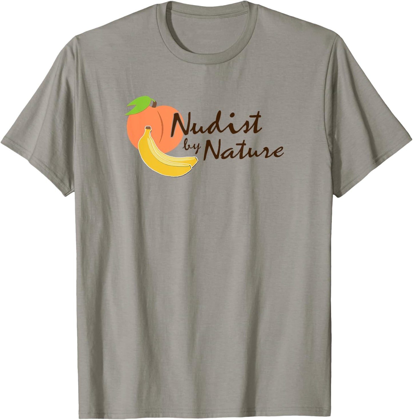 "Nudist by Nature" Pro Nudism T-Shirt - T-Shirt | Sand
