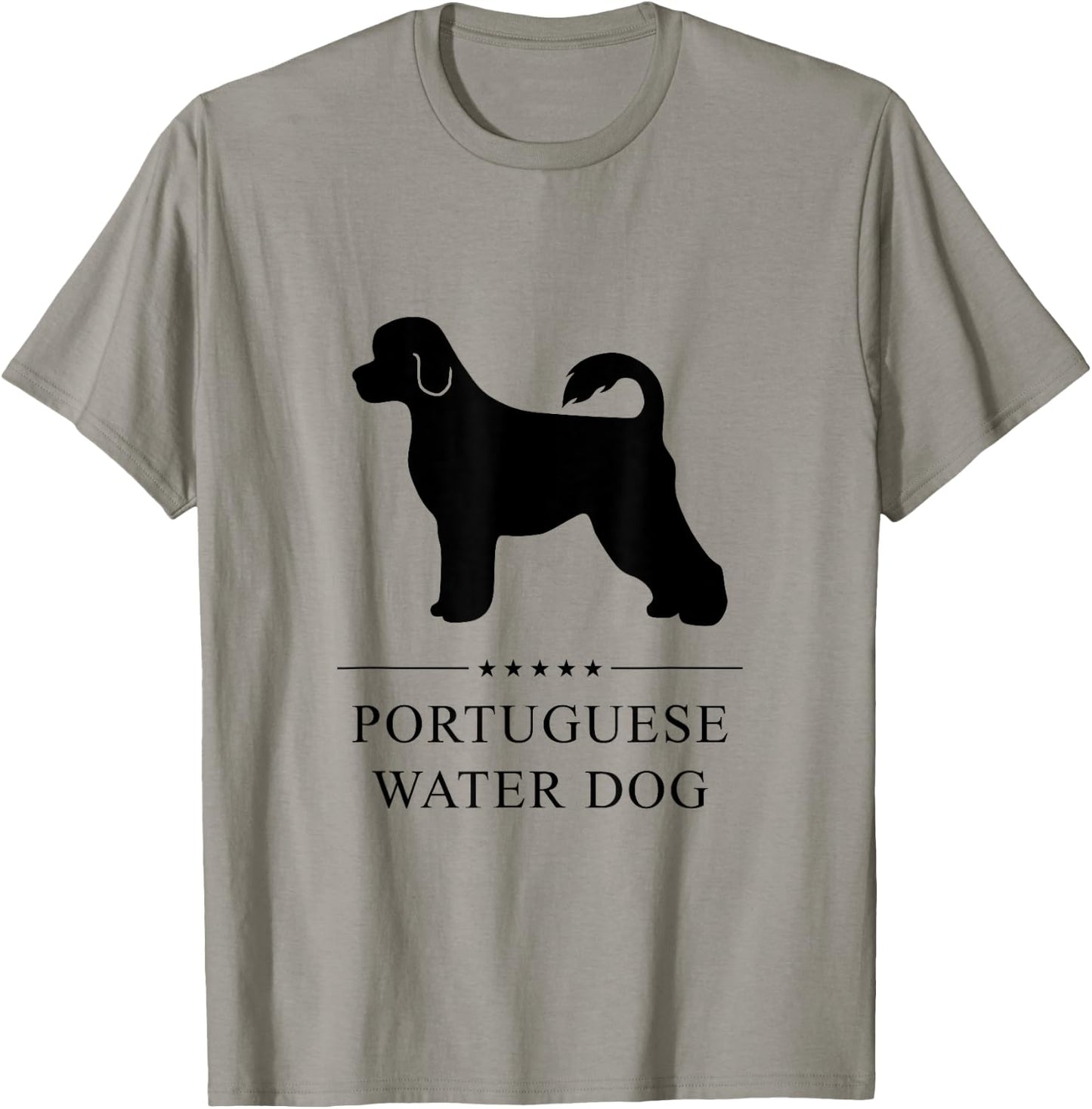 Portuguese Water Dog Black Silhouette Women Kids T-Shirt - T-Shirt | Sand