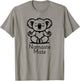 Cute Meditating Aussie Koala Bear in Yoga Pose, Namaste Mate T-Shirt - T-Shirt | Sand