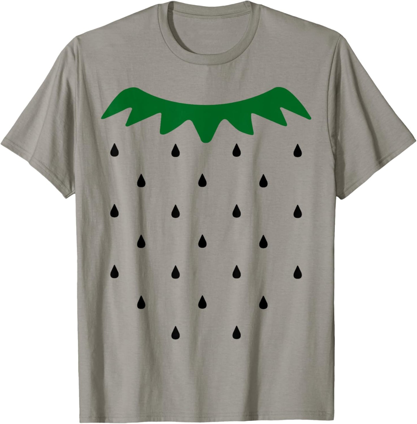Strawberry Halloween Costume Simple Black Seeds Fruit T-Shirt - T-Shirt | Sand