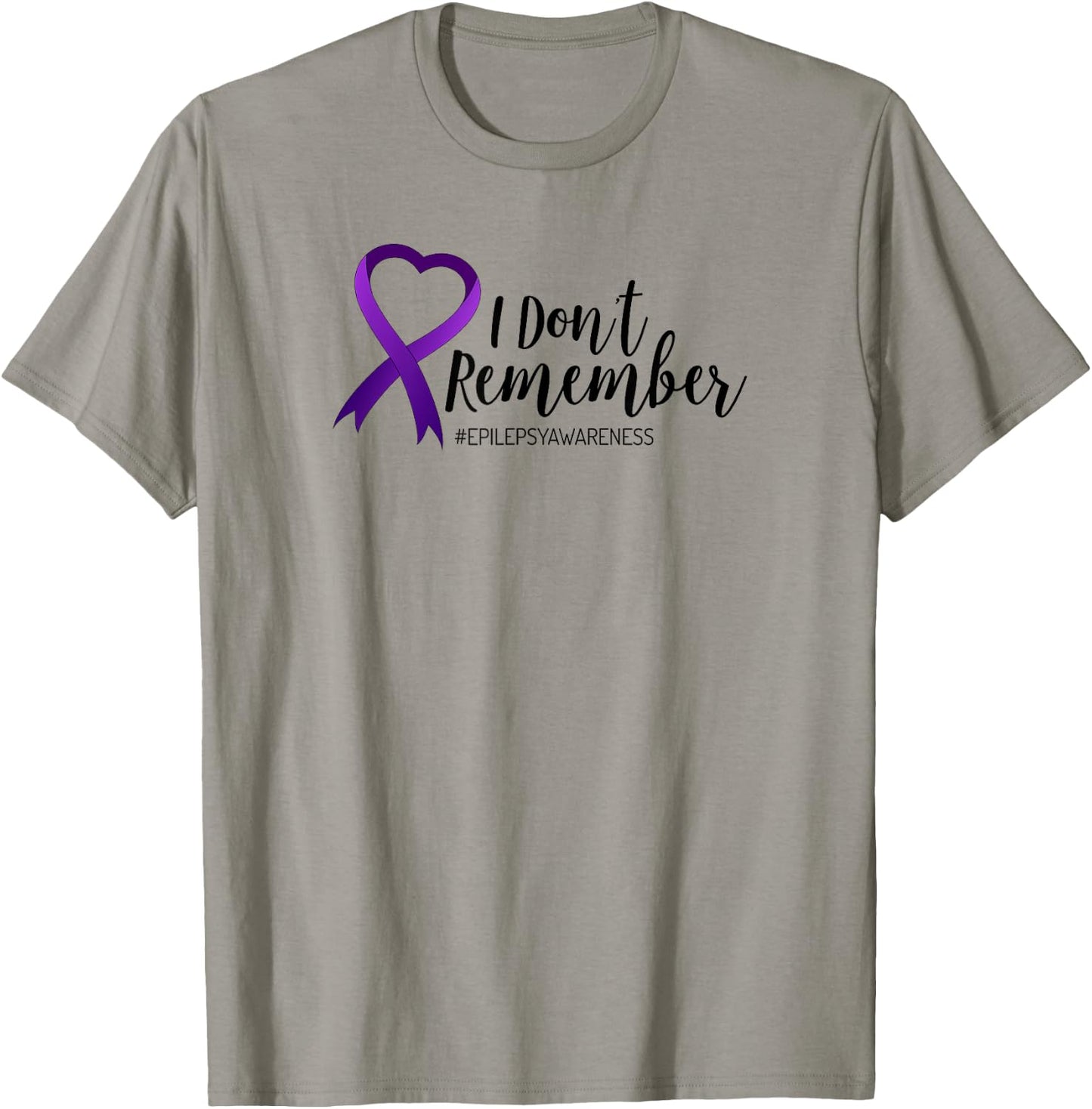 I Don't Remember Epilepsy T Shirt Women Kids Ribbon T-Shirt - T-Shirt | Sand