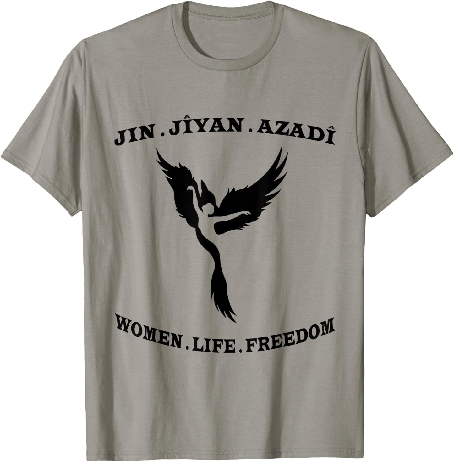Jin Jiyan Azadi Women's Life Freedom , gray T-Shirt - T-Shirt | Sand