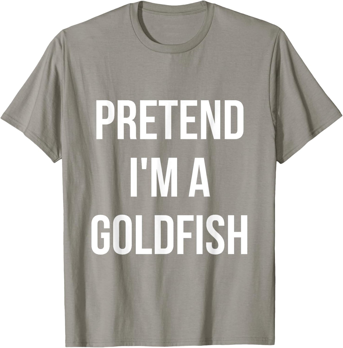 Pretend I'm a Goldfish Shirt Adult Costume Halloween Orange T-Shirt - T-Shirt | Sand