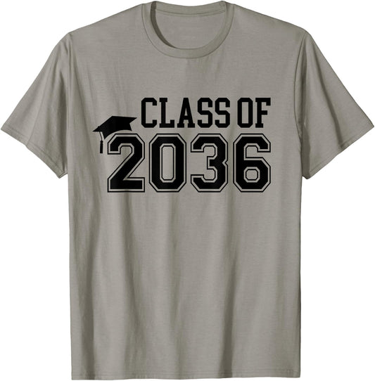 Class of 2036 First Day of School Graduation Boys Girls Kids T-Shirt - T-Shirt | Sand