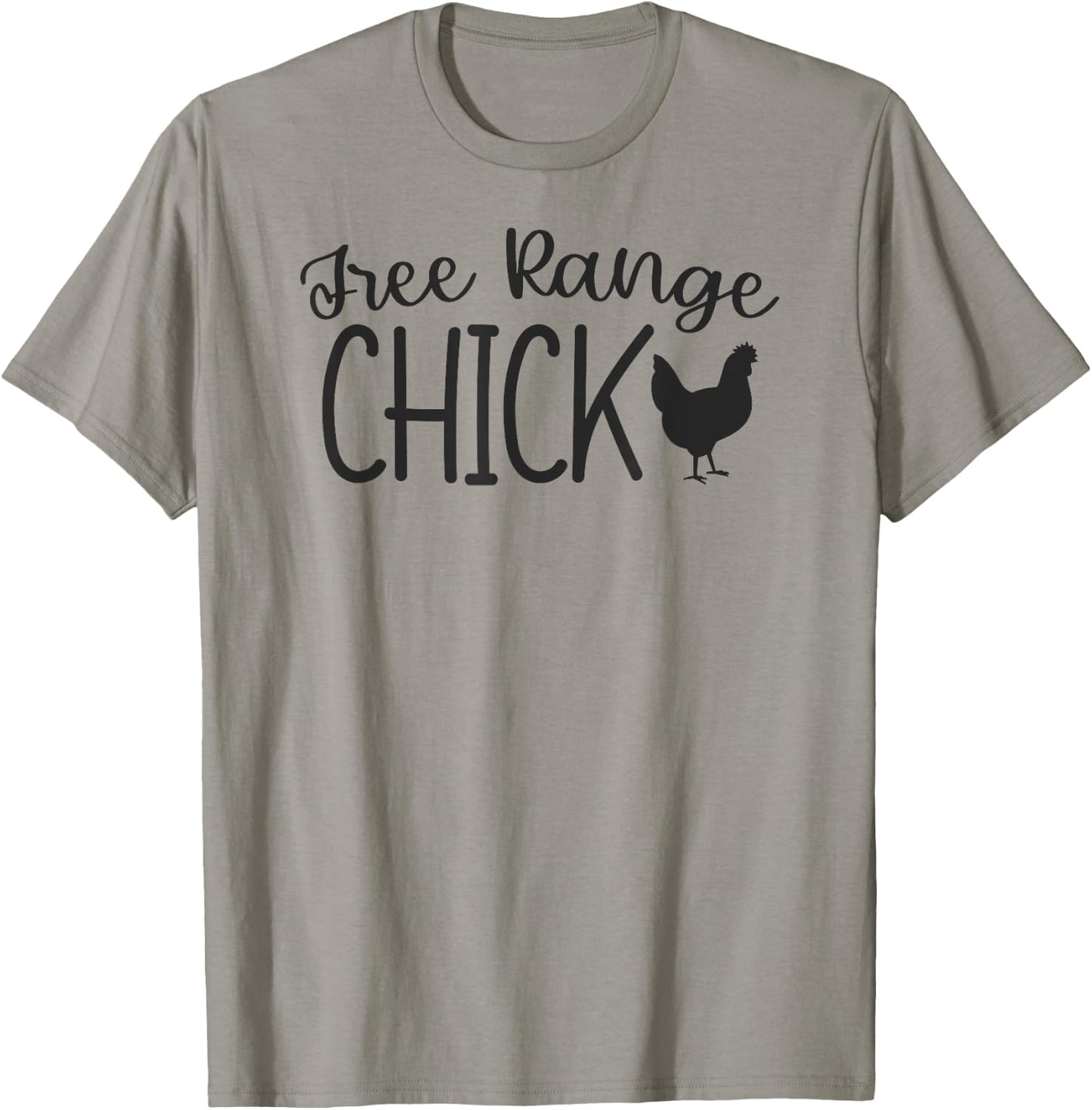 Free Range Chick Funny Chicken Farm Girl Country T-Shirt - T-Shirt | Sand