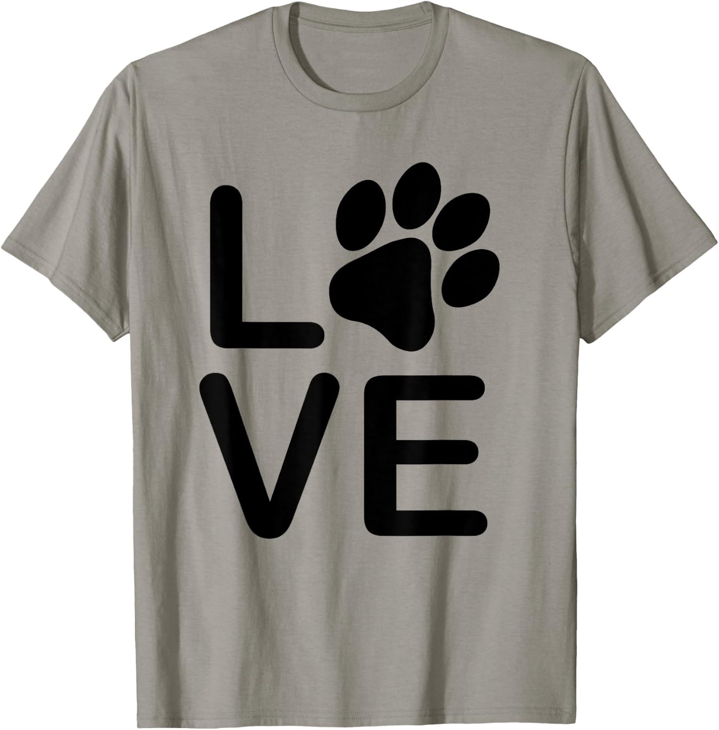 I Love My Dog - Girls Guys Paw Print . T-Shirt - T-Shirt | Sand