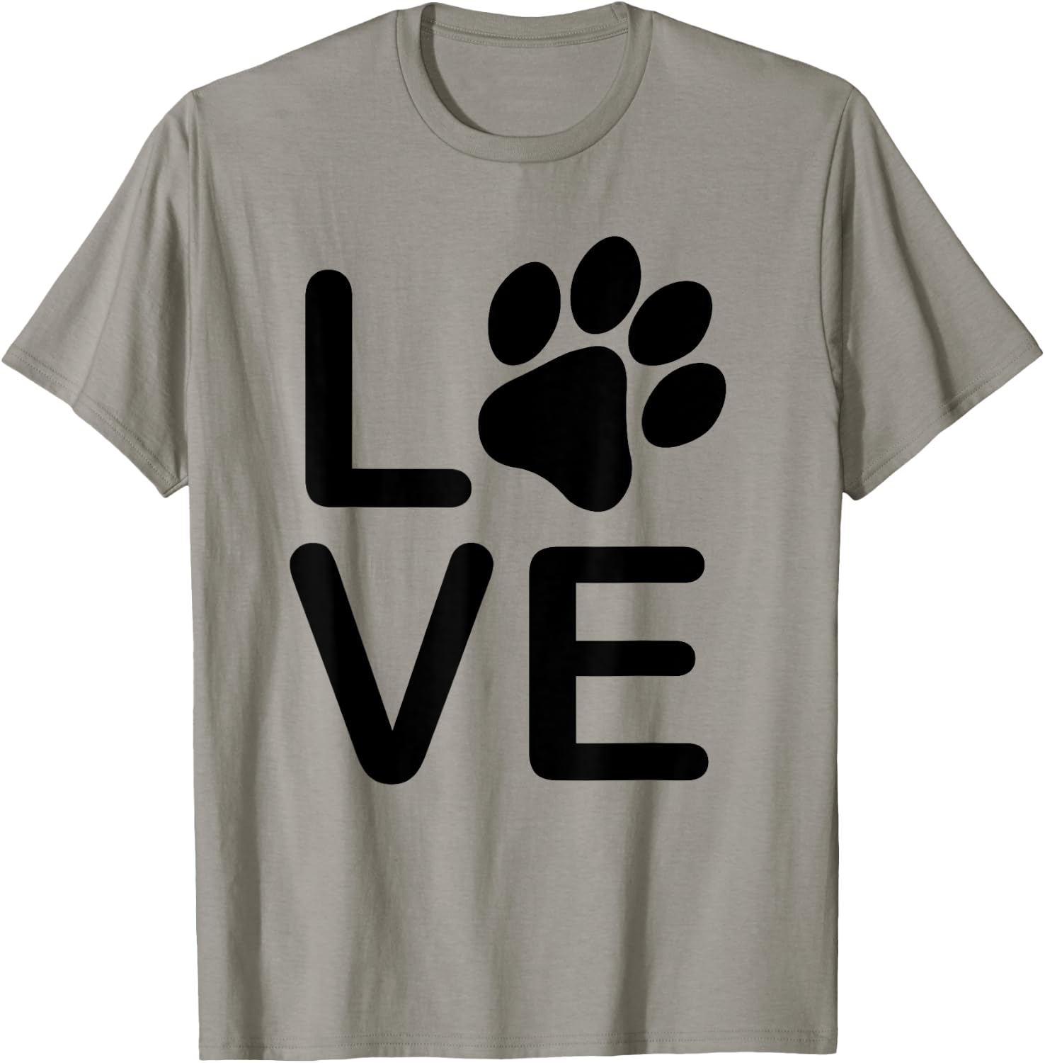 I Love My Dog - Girls Guys Paw Print . T-Shirt - T-Shirt | Sand