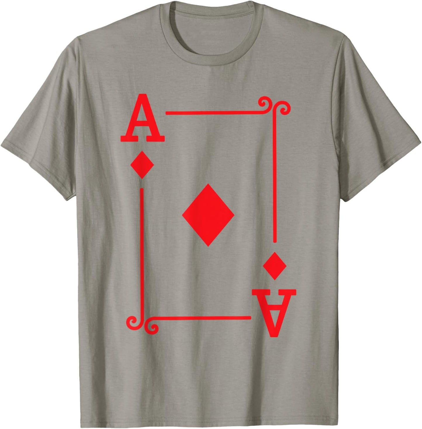 Playing Cards - Matching Diamonds Card Suits - Ace Card T-Shirt - T-Shirt | Sand