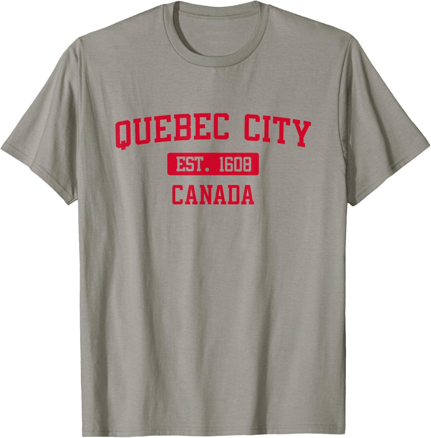 Quebec City Canada Lettre bloc classique style universitaire T-Shirt - T-Shirt | Sand
