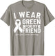 Bile Duct Cancer Awareness I Wear Green For My Friend T-Shirt - T-Shirt | Sand