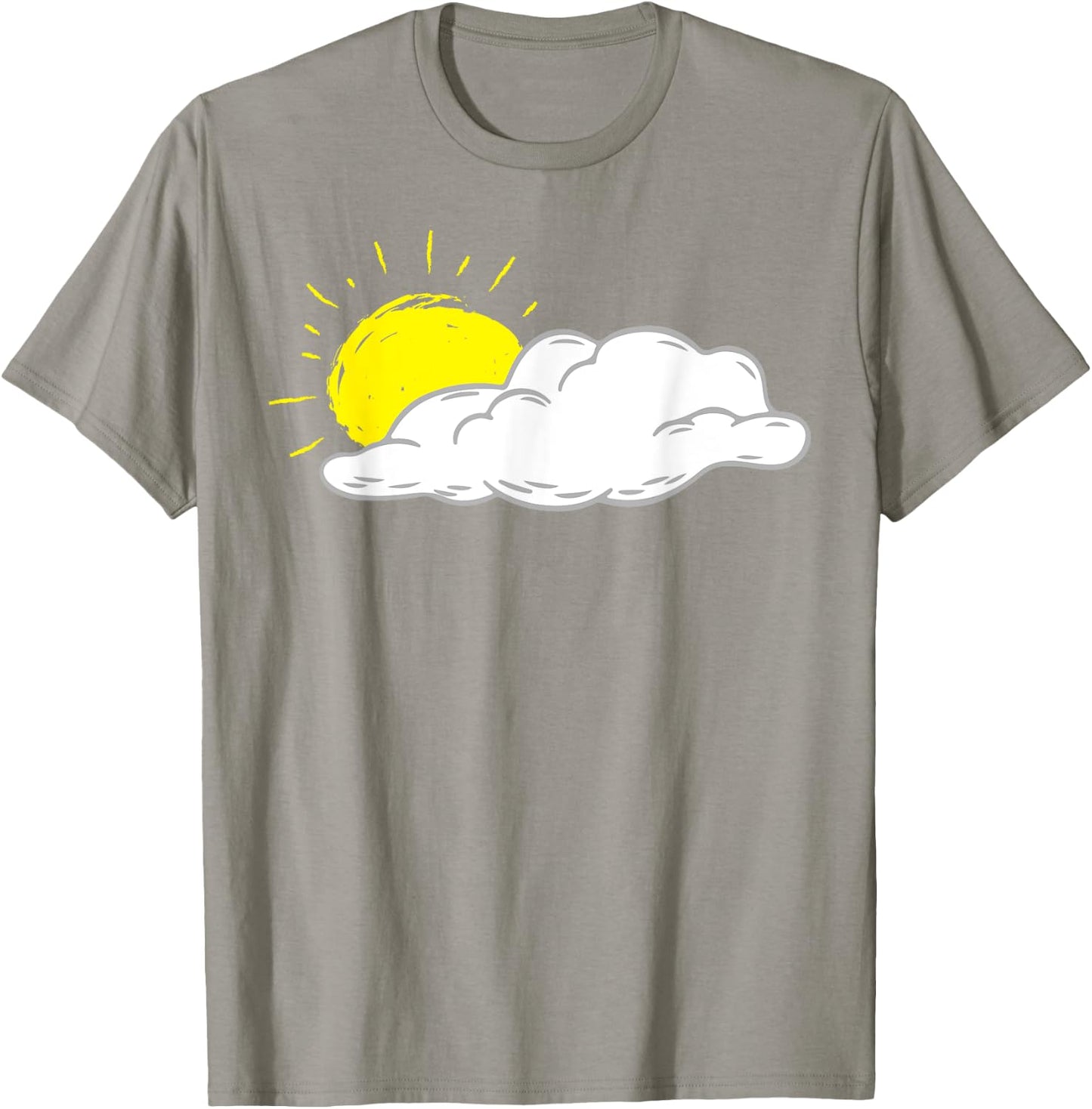 White Cloud With Sun Shining Men Women Kids T-Shirt - T-Shirt | Sand