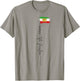 Iranische Löwen Sonne Flagge, iranische Flagge, Unterstützung Frauen des Iran T-Shirt - T-Shirt | Sand