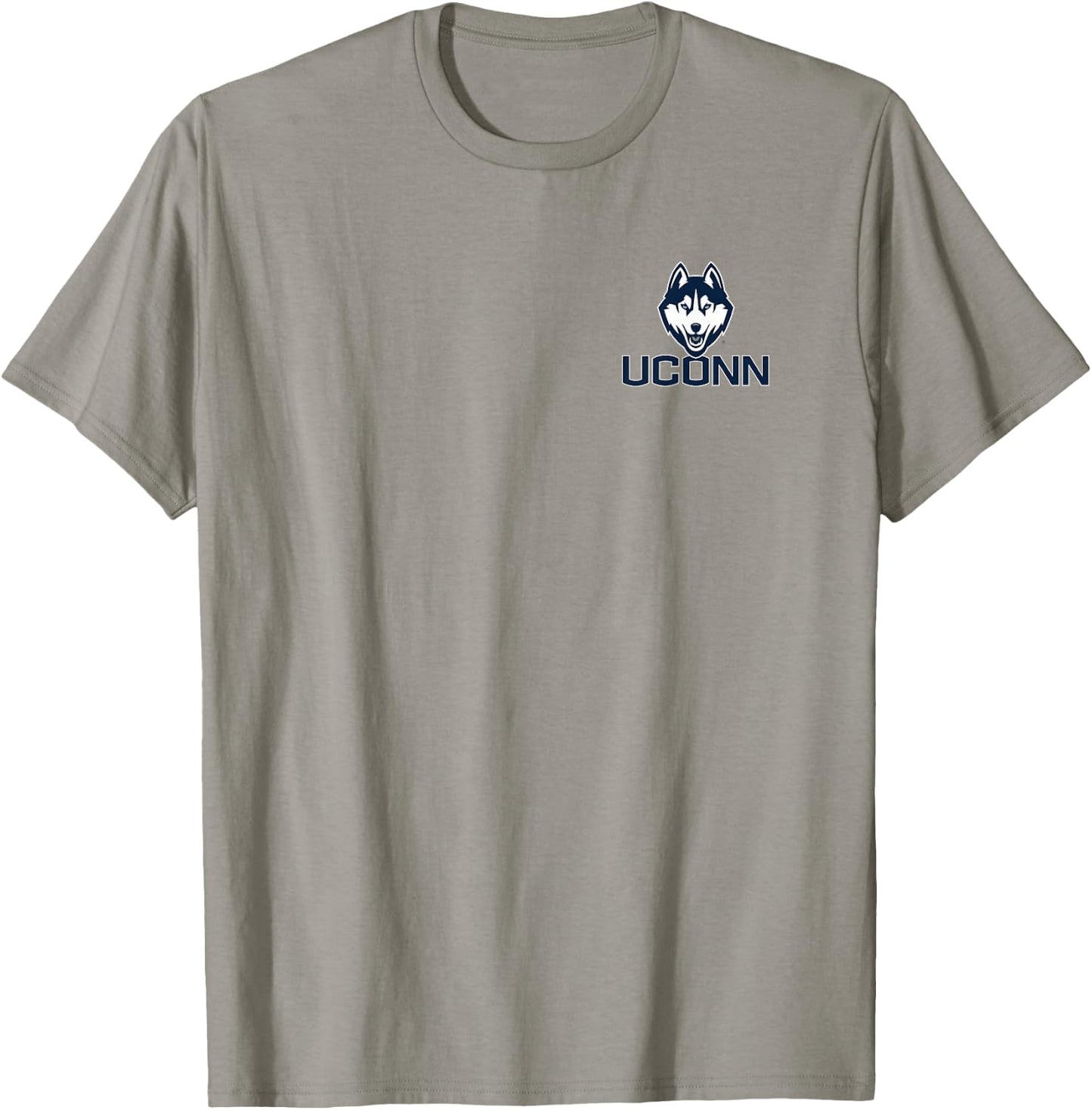 Connecticut Huskies Front/Back Basketball Red Licensed T-Shirt - T-Shirt | Sand