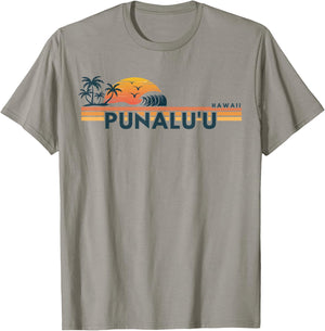 Punalu'u Beach Hawaii Men Women Retro Beach Summer T-Shirt - T-Shirt | Sand