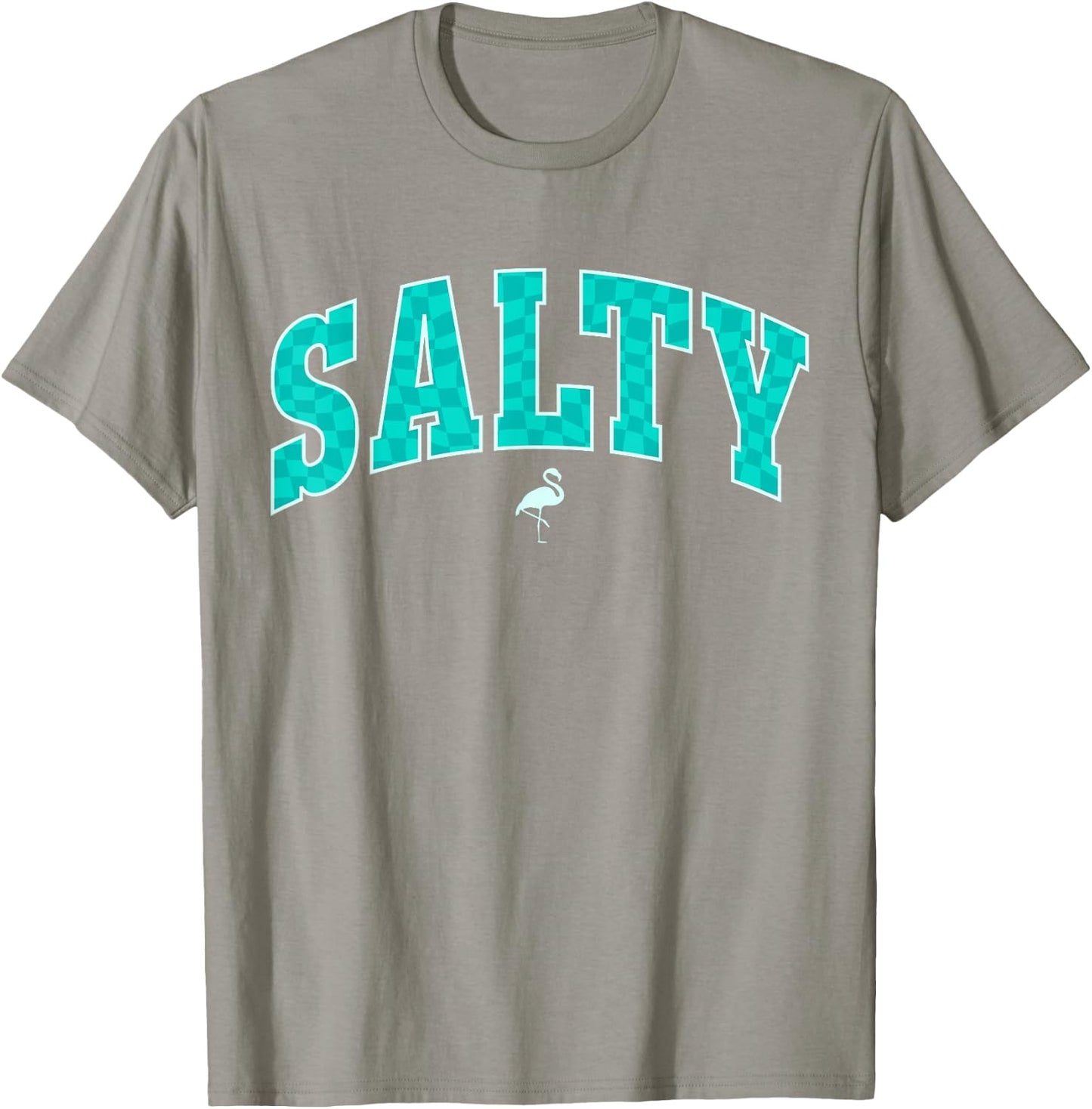 Salty Ocean Flamingo Life Coastal Summer Beach Girl Trendy T-Shirt - T-Shirt | Sand