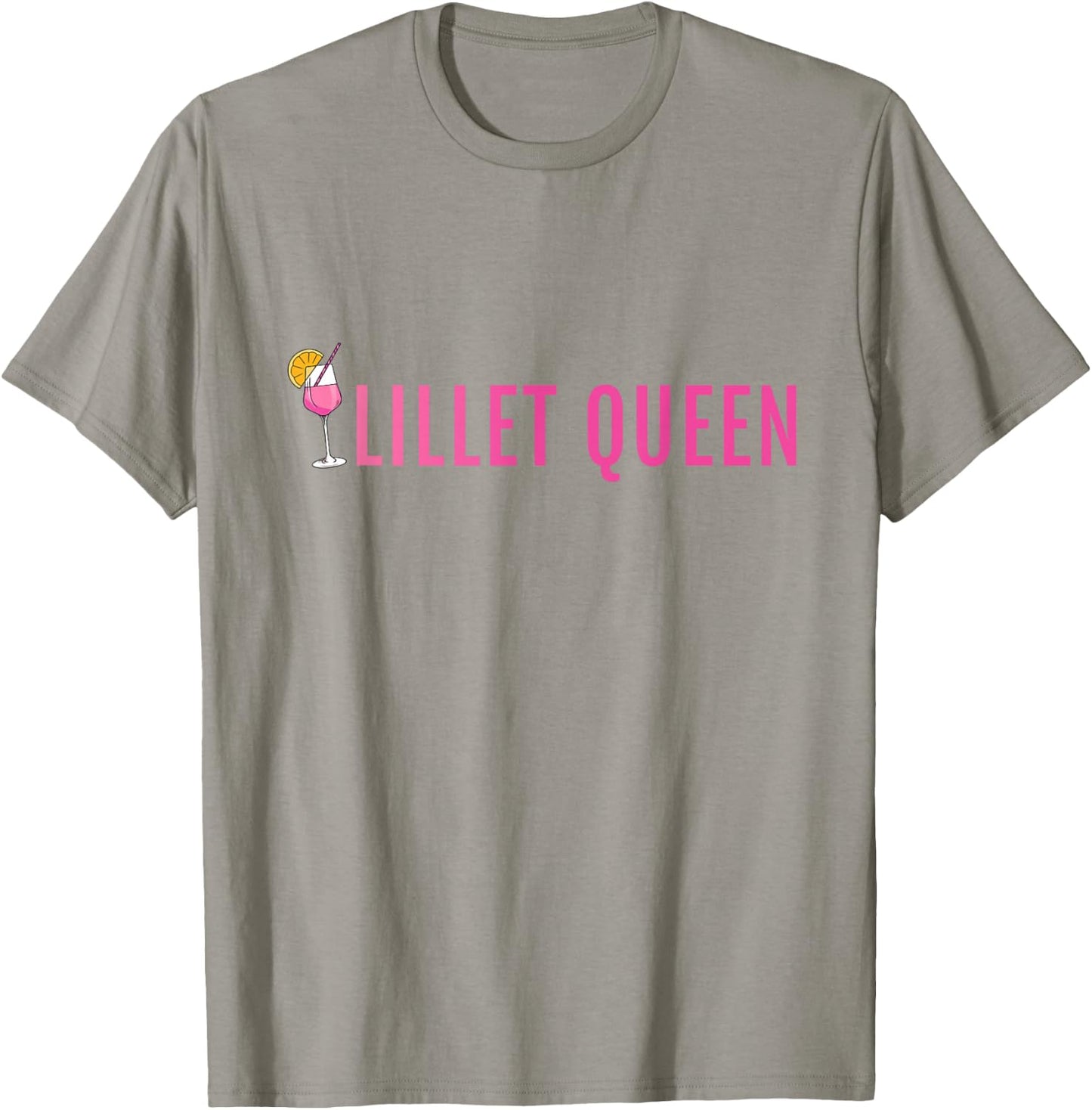 Lillet Queen Summer Alcohol Lillet , White T-Shirt - T-Shirt | Sand