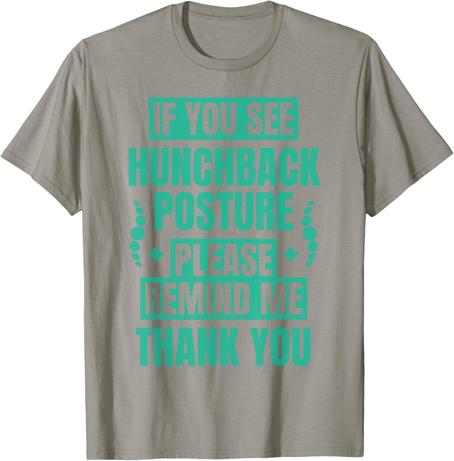 Hunchback Forward Head Posture Reminder Spine Correction T-Shirt - T-Shirt | Sand