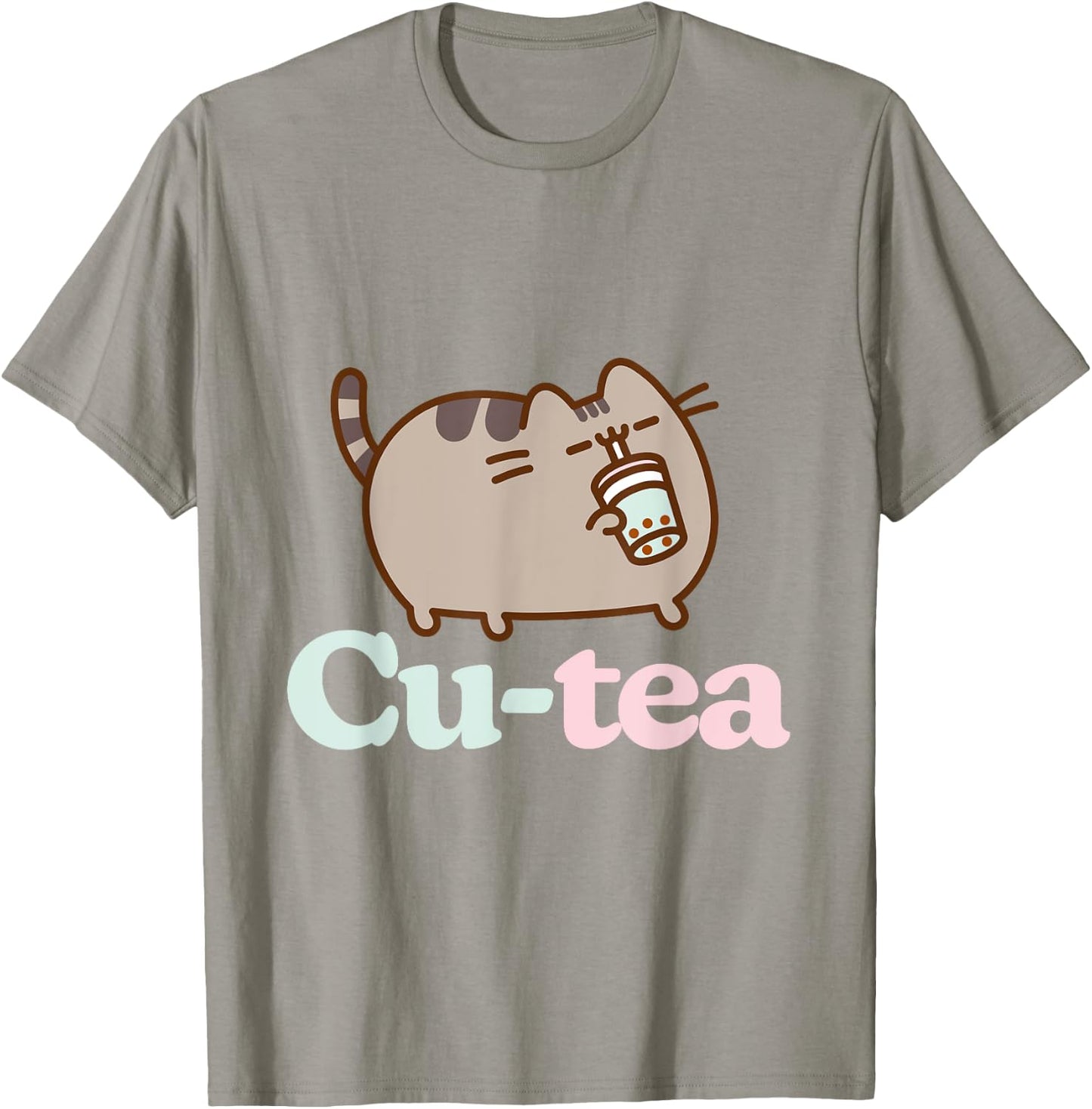 Pusheen Cu-Tea Boba T-Shirt - T-Shirt | Sand