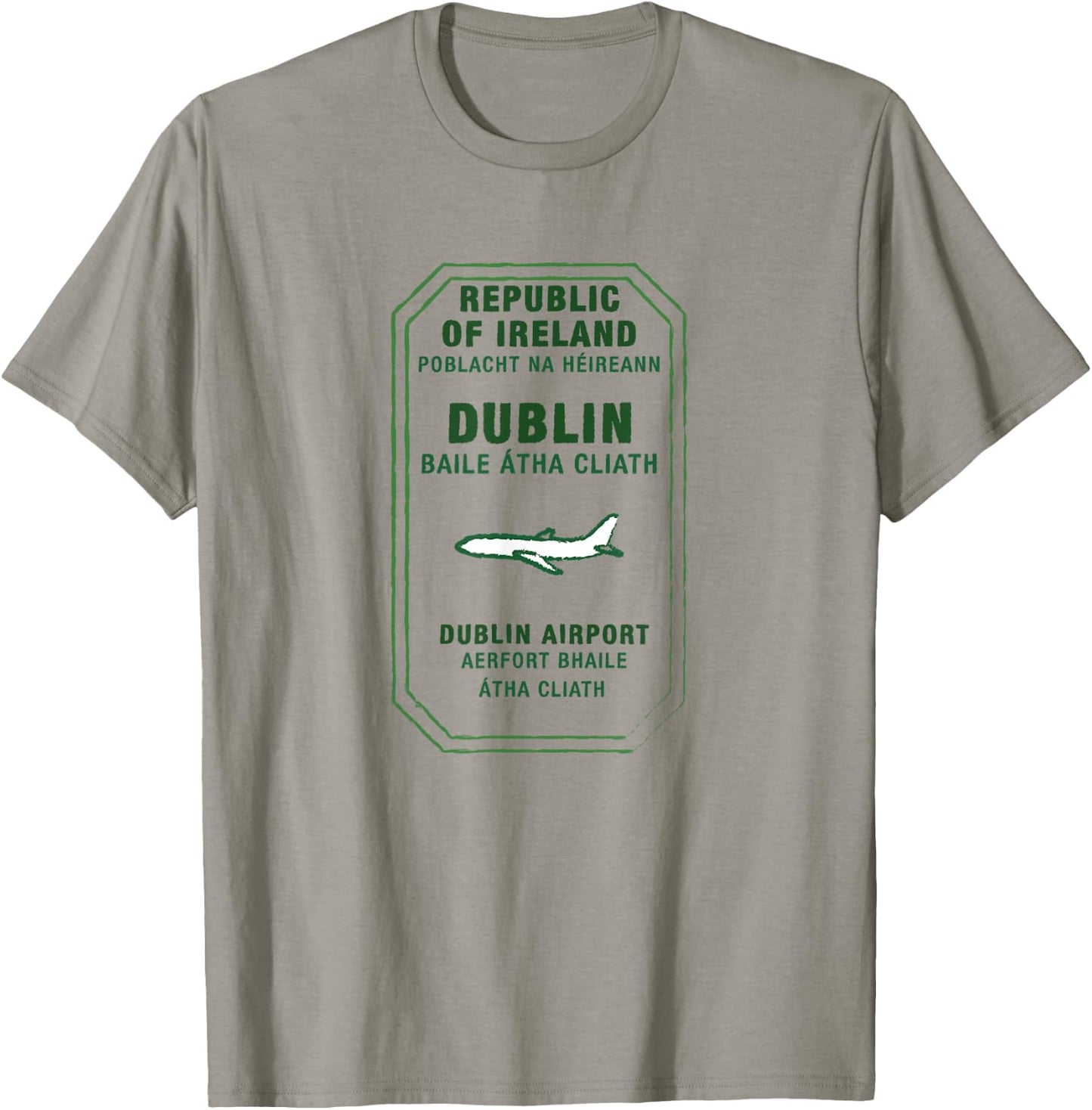 Dublin Ireland Passport Stamp Vacation Travel Souvenir T-Shirt - T-Shirt | Sand